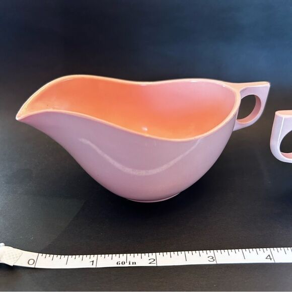 Perfect Condition Vintage Sun Valley Melmac Cream and Sugar Servers - Picture 3 of 9